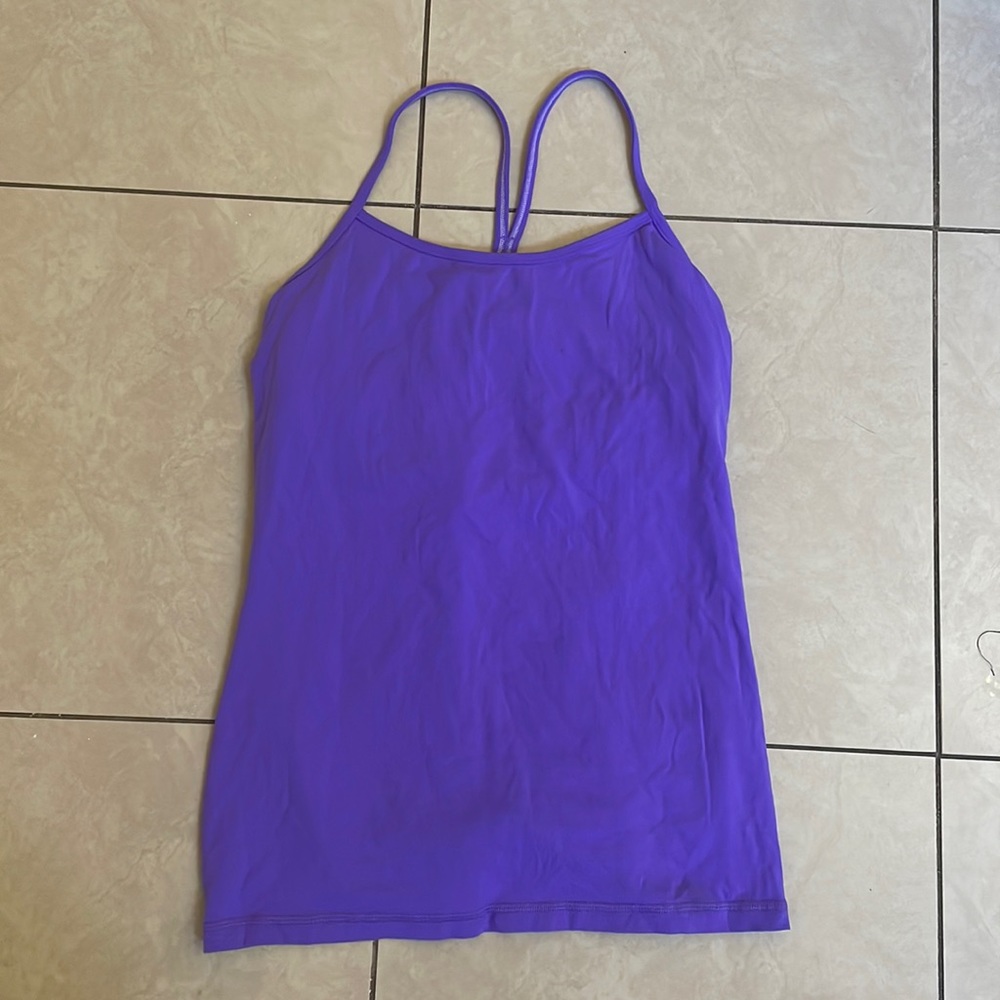 Purple Lululemon workout top